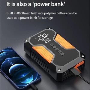 Car Battery Jump Starter with Air Compressor 8000mAh Jump Starter Battery Pack