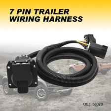 7 Pin Trailer Wiring Harness Extension Connectors Truck For Ford F-150 1997-14 7 Pin Trailer Wiring Harness Extension Connectors Truck For Ford F-150 1997-14