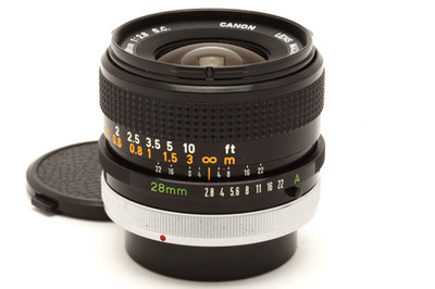 Canon 28mm f2.8 S.C. FD Lens #48475 | eBay