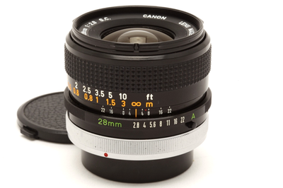 Canon 28mm f2.8 S.C. FD Lens #48475 | eBay