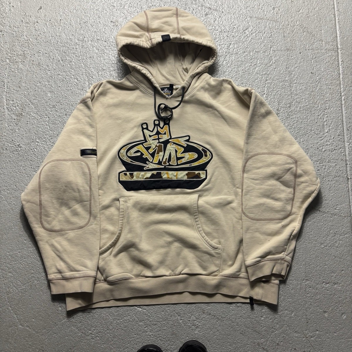 Vintage 2000s PNB Nation Embroidered Skate Hoodie XXL/XL Rare