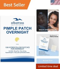 Invisible 108 Count Acne Spot Dots - Effective Hydrocolloid Treatment Patches