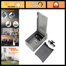 60 Amp Non-Fused AC Disconnect Switch Box Weatherproof 120/240VAC for HVAC, EV