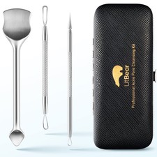 Blackhead Remover Tool Kit: Stainless Steel Pimple Popper for Acne  Blemishes