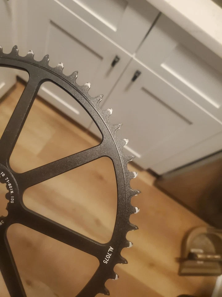 Plato ancho estrecho de montaje directo 56T Foto 3 de 4