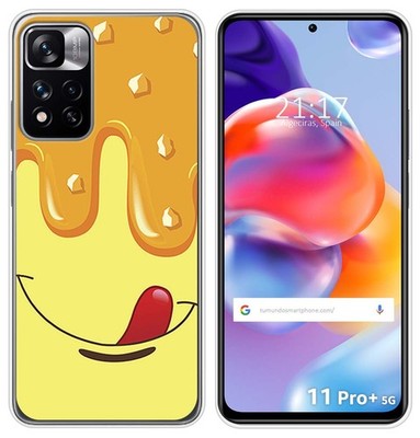 Silikonhülle Für Xiaomi Redmi Note 11 Pro+ Plus 5G Design Eiscreme Vanille Dib