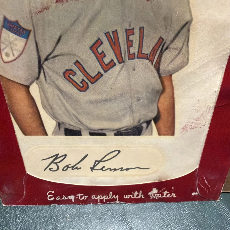 Calcomanía Star-Cal 1952 Bob Lemon 74-C Cleveland Indians Foto 4 de 4