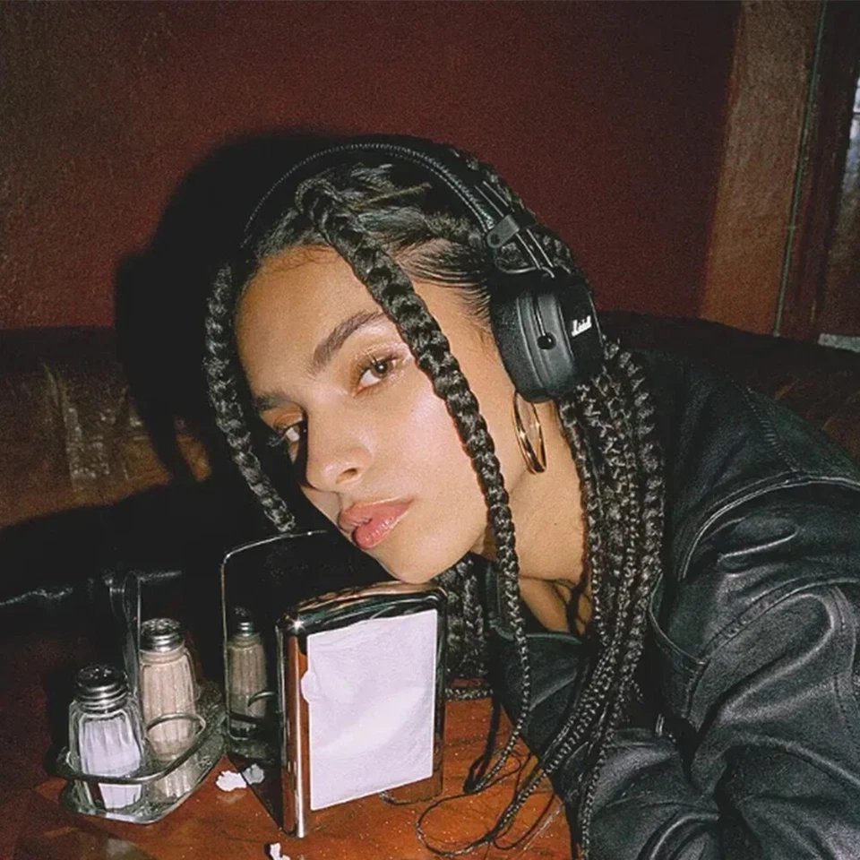 Cuffie auricolari pieghevoli Bluetooth marrone nero per cuffie Marshall Major IV - Immagine 2 di 4