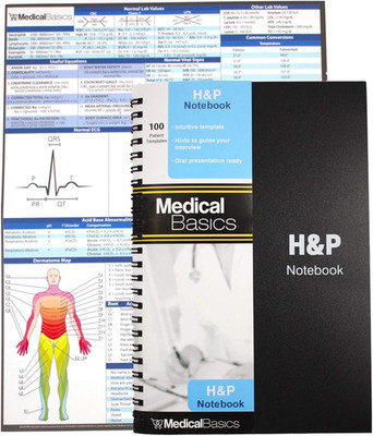 H&P Notebook - Medical History and Physical Notebook, 100 Medical Templates with