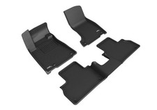 3D MAXPIDER KAGU BLACK 1ST ROW 2ND ROW FLOOR MAT FOR MASERATI LEVANTE 19-24