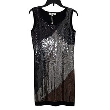 My Tribe Sequin Cashmere Blend Sweater Knit Dress Medium New Party Date Night