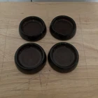 VINTAGE  4   ANCHOR HOCKING  FURNITURE  SLIDERS / COASTERS