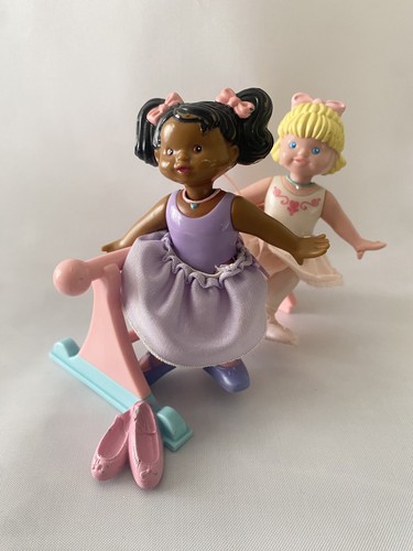 Fisher Price Vintage 1995 Loving Family Ballerina Figures (Set of 2) Ballet