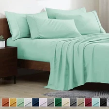 Deep Pocket 4 Piece Bed Sheet Set 1800 Series Microfiber Ultra Soft Sheet Sets