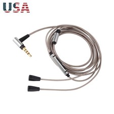 1.2m Audio Cable With Mic For Sennheiser IE 80 IE80S IE8 IE8i IN-EAR Headphone c