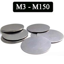 Solid Ultra Thin A2 Stainless Steel Blank Round Disc A2 Grade Metal Sheet Plate
