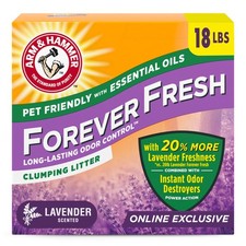 Arm  Hammer Forever Fresh Clumping Cat Litter Lavender, 18 Pound Pack of 1 