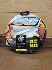 AutoDrive Universal Fit Twist Sun Shade New Beach Design 31.5" × 28.5" 2 Piece