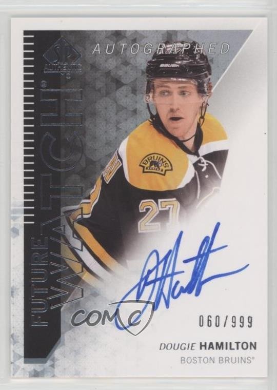 2013-14 SP Authentic Future Watch 60/999 Dougie Hamilton #304 Rookie Auto RC