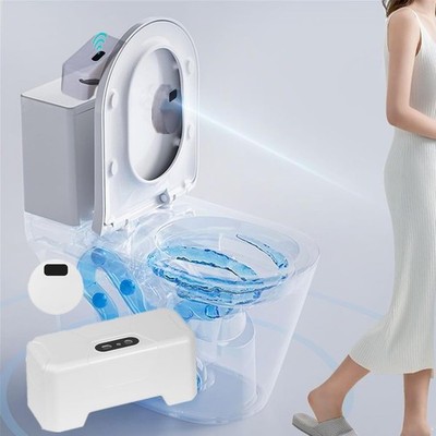 Automatic Toilet Flusher, 2023 Upgraded Touchless Toilet Flush Kit, Hands Free E