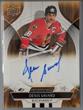 2024-25 Denis Savard Upper Deck Engrained  Icons Hockey #CA-DS AUTO