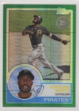 2018 Topps Silver Pack 1983 Design Chrome Green 88/99 Starling Marte #140 1u6