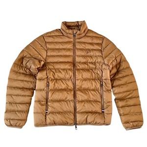 Tommy Hilfiger Camel Veste à empaquetage rembourré imperméable brune pour homme