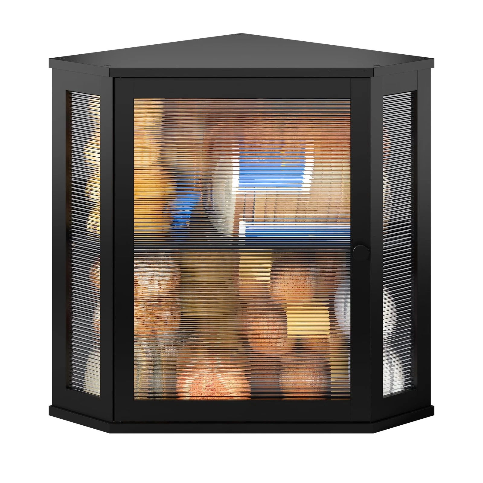 Bread Box Double Layer Bamboo Wooden Large Capacity Extra Large Black