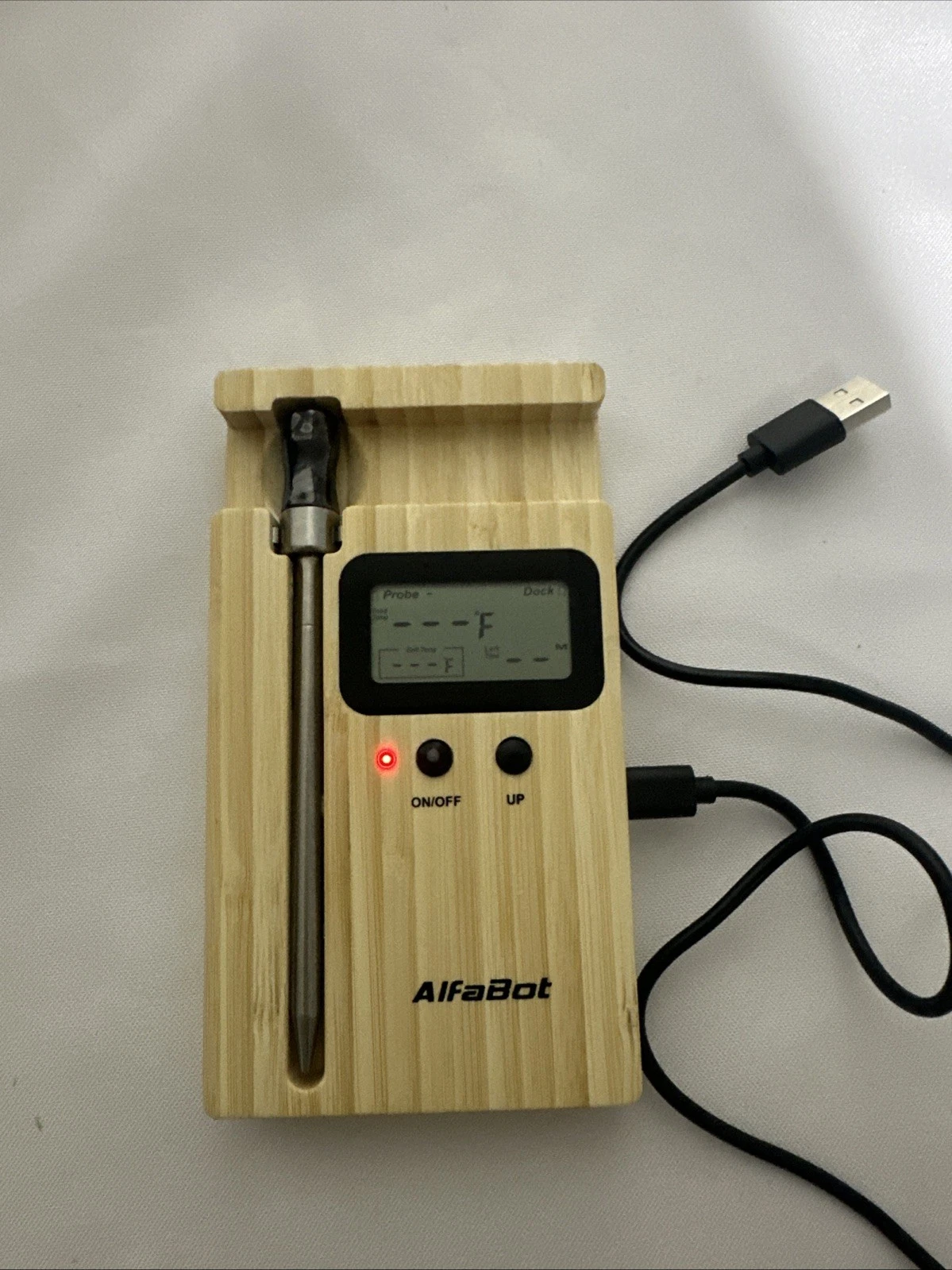 AlfaBot K2 Wireless Meat Thermometer Base Display