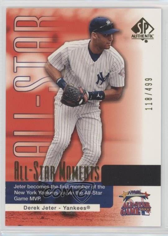 2004 SP Authentic All-Star Moments Silver 118/499 Derek Jeter #172 HOF b8c