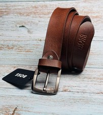 HUGO BOSS Mens Genuine Leather Brown Belt