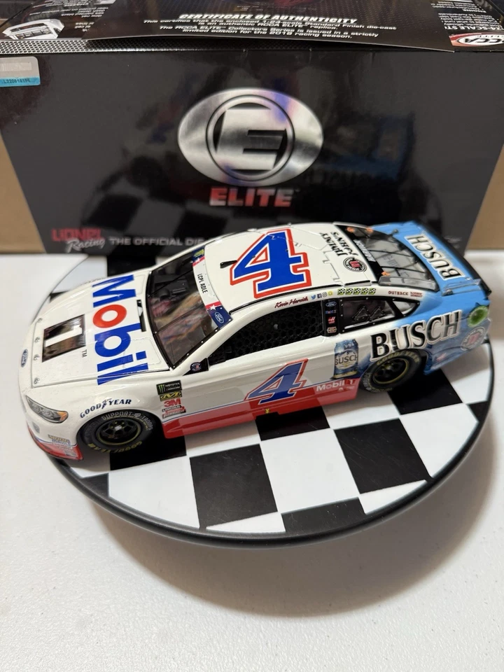Литая модель пива Mobil 1 Busch 2018 1:24 Nascar Кевин Харвик ELITE NO4 - Изображение 3 из 4