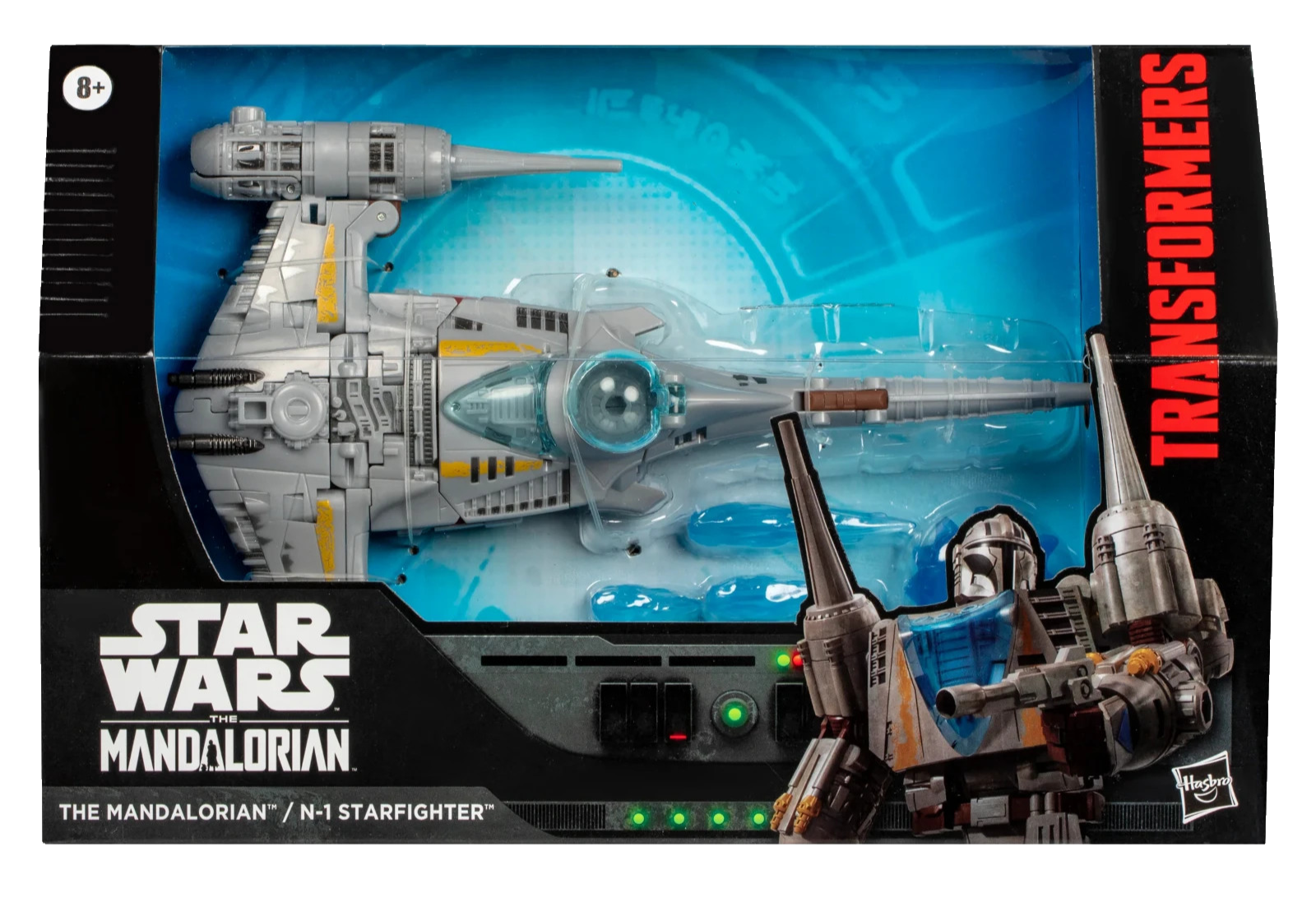TRANSFORMERS X STAR WARS THE MANDALORIAN N-1 STARFIGHTER SHIP ACTION FIGURE NEW!