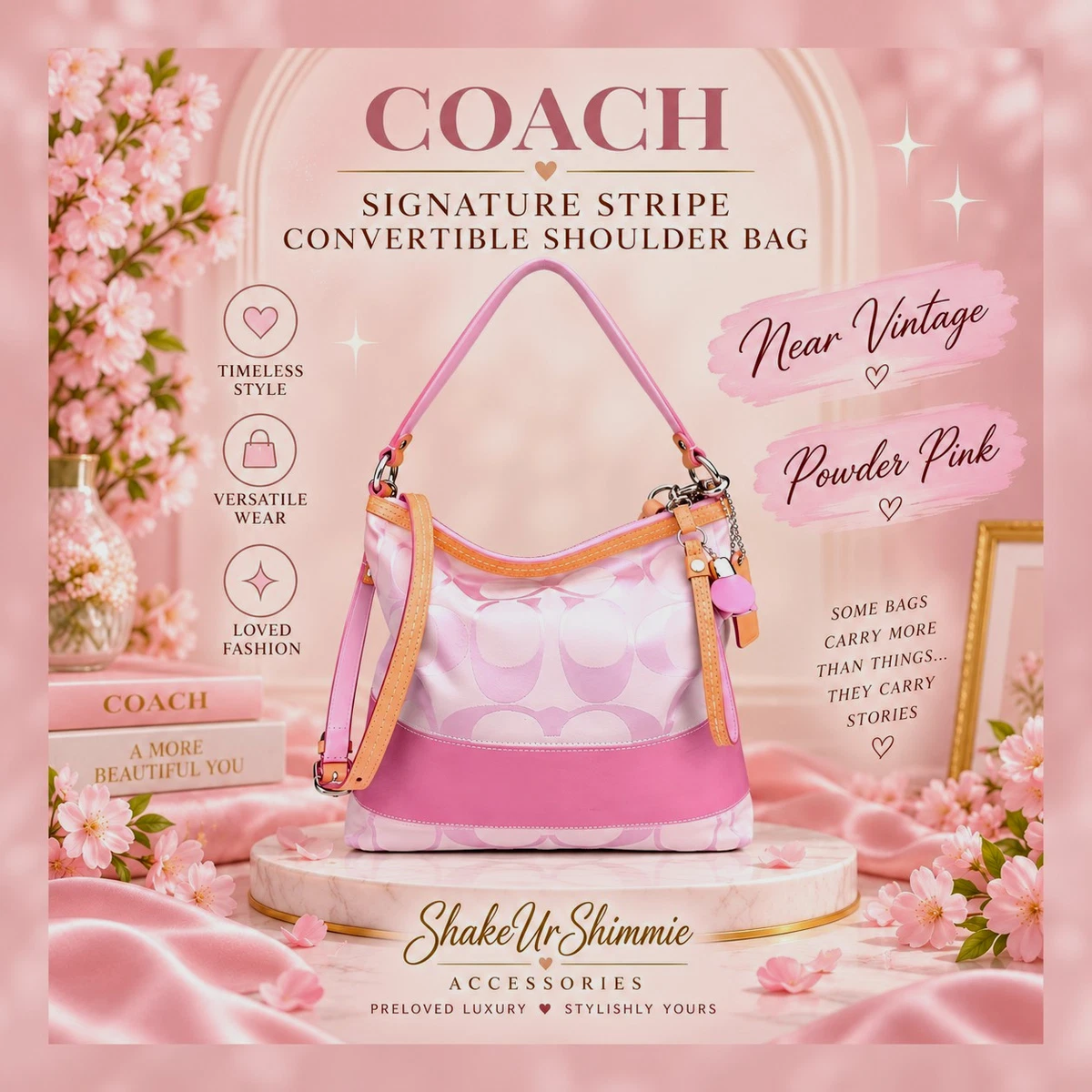 Coach Hobo Bags Pink Bags & Handbags for Women for sale | eBay