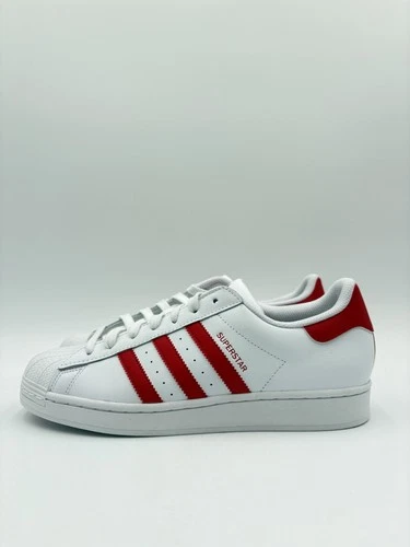 Adidas Men's Superstar Originals Size 10 White Scarlet |IG9367|