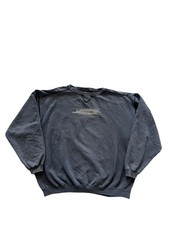 Vintage 90s Mossimo Spell Out Faded Distressed Brand Logo Sweatshirt Black XL