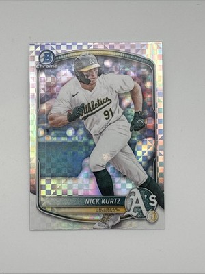 2025 Bowman - Chrome Prospects Nick Kurtz #BCP-114 X-Fractor (RC)