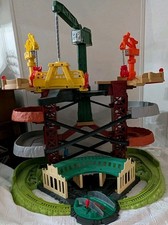 Thomas Friends Fisher-Price Trains Cranes Super Tower Track Set ONLY READ