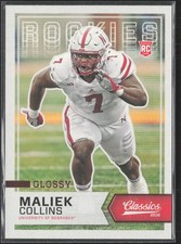 2016 Panini Classics #287 Maliek Collins Glossy Nebraska Cornhuskers (C3)