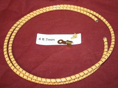 4 ft 7mm Yellow Spark Plug Wire Ring End Hit & Miss Engine Gas Motor Ignition