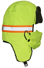 Best Winter Hats Nylon High Visibility Reflective Stripe Russian Cap W/Face Mask