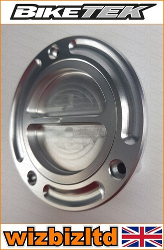 Tapa de combustible con tornillo sin llave Biketek plateada (tapa de gas) Yamaha XJR 1300 1999-2012 FFCY01 - Imagen 4 de 12