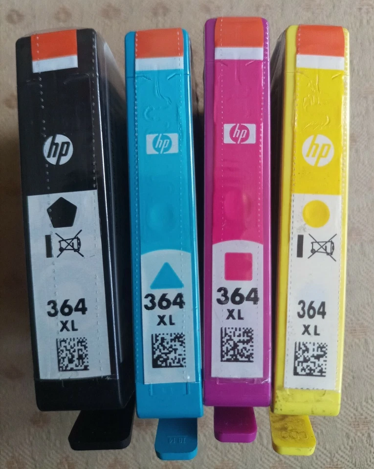 4x Cartuchos de tinta originales HP 364XL N9J74AE - ¡Envío gratuito! HP 364 XL