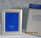 Silver Plated Beaded Edge 3.5" x 5" Photo Frame – Tarnish Resistant, scuffed