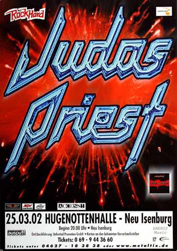 Judas Priest - Europea Tour, Neu-Isenburg 2002 | Konzertplakat | Poster-image