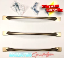 Amerock 3 Pack BP36920CZ Uprise Cabinet Pull 8-13/16 in CTC, Champagne Bronze