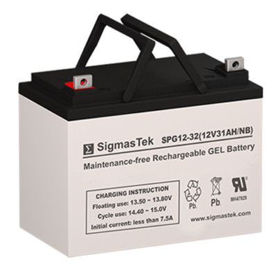 12V 32AH U1 GEL Wheelchair Scooter Medical Battery - 