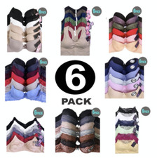 PACK OF 6 Women's Essentials Mystery Assorted Everyday Bras by 247 Frenzy
