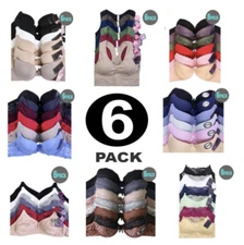 PACK OF 6 Women's Essentials Mystery  Assorted Everyday Bras by 247 Frenzy