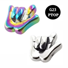 1PC Titanium Micro Dermal Anchor Base With Hand Surface Skin Diver Body Jewelry